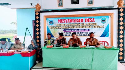 Desa Truni Laksanakan Musyawarah Penetapan Peraturan Desa Tentang Anggaran Pendapatan Belanjga Desa (APBDesa)