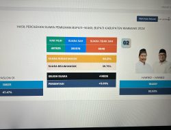 60 Persen Data Masuk Realcount, Harno – Hanies Unggul Di Angka 52,53 Persen