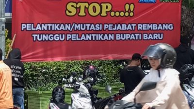 Geram !! Wakil Ketua DPRD Rembang Meminta Bupati Taati Peraturan Kemendagri, Agar Tak Ada Rotasi Mutasi Jabatan di Pemkab Rembang.